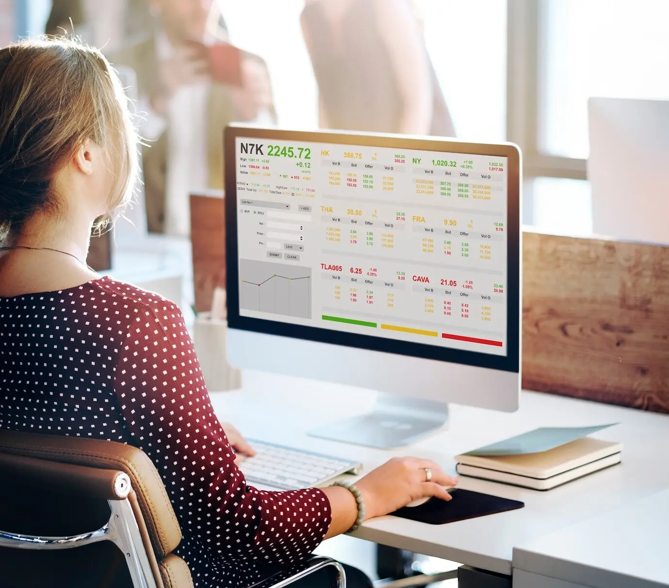 Grafisches Konzept zu Börsenhandel, Forex und Finanzen